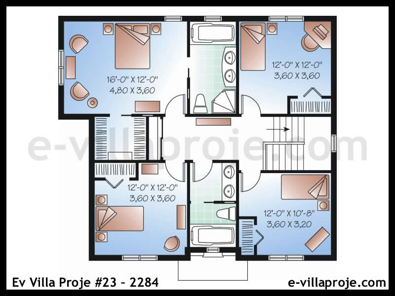 Ev Villa Proje 23 2284 Amerikan Villa Projeleri